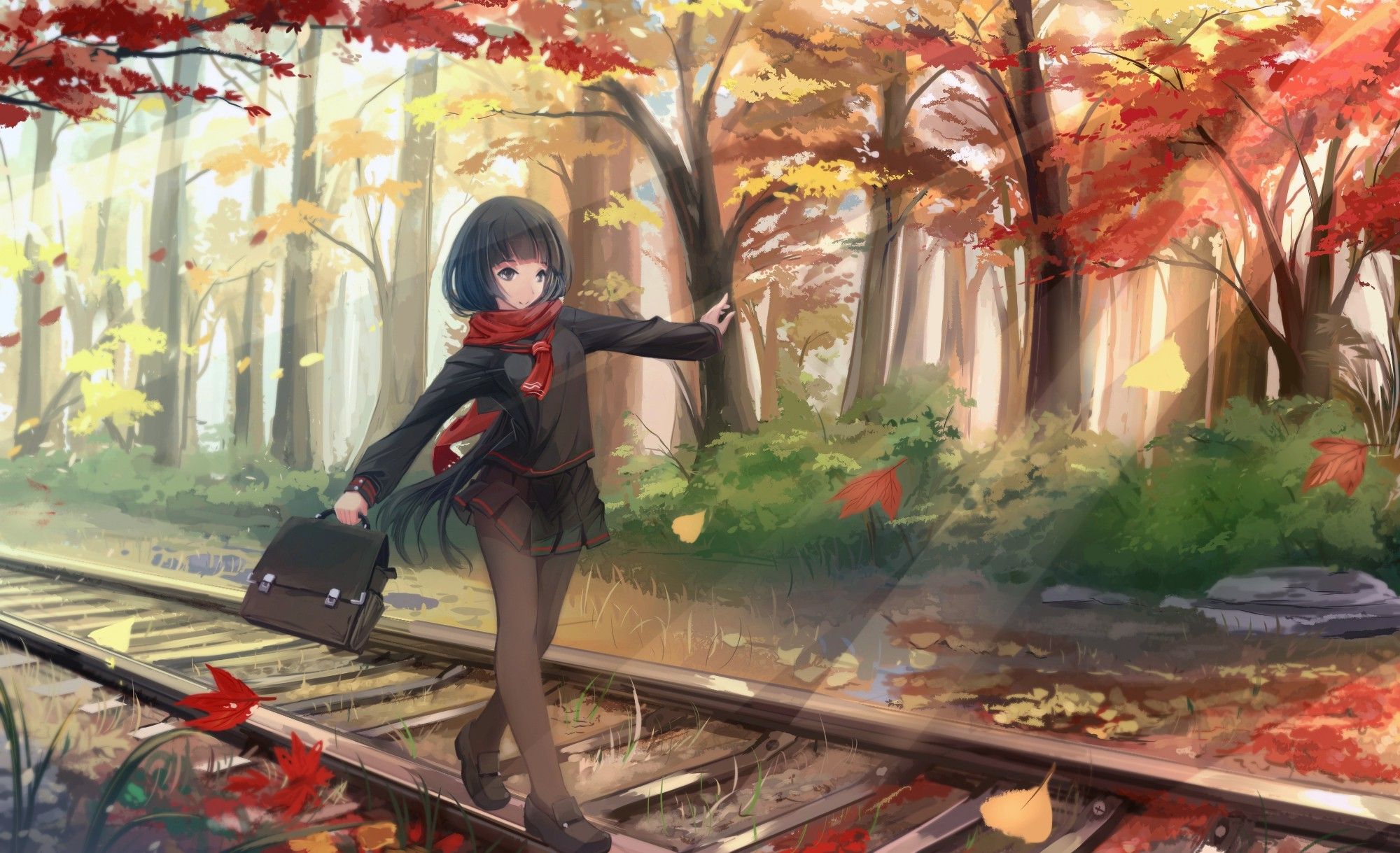 Cute Anime Girls AutumnWallpapers