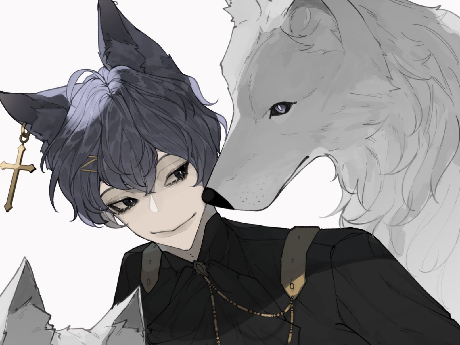 Cute Anime Wolf Boy Wallpapers