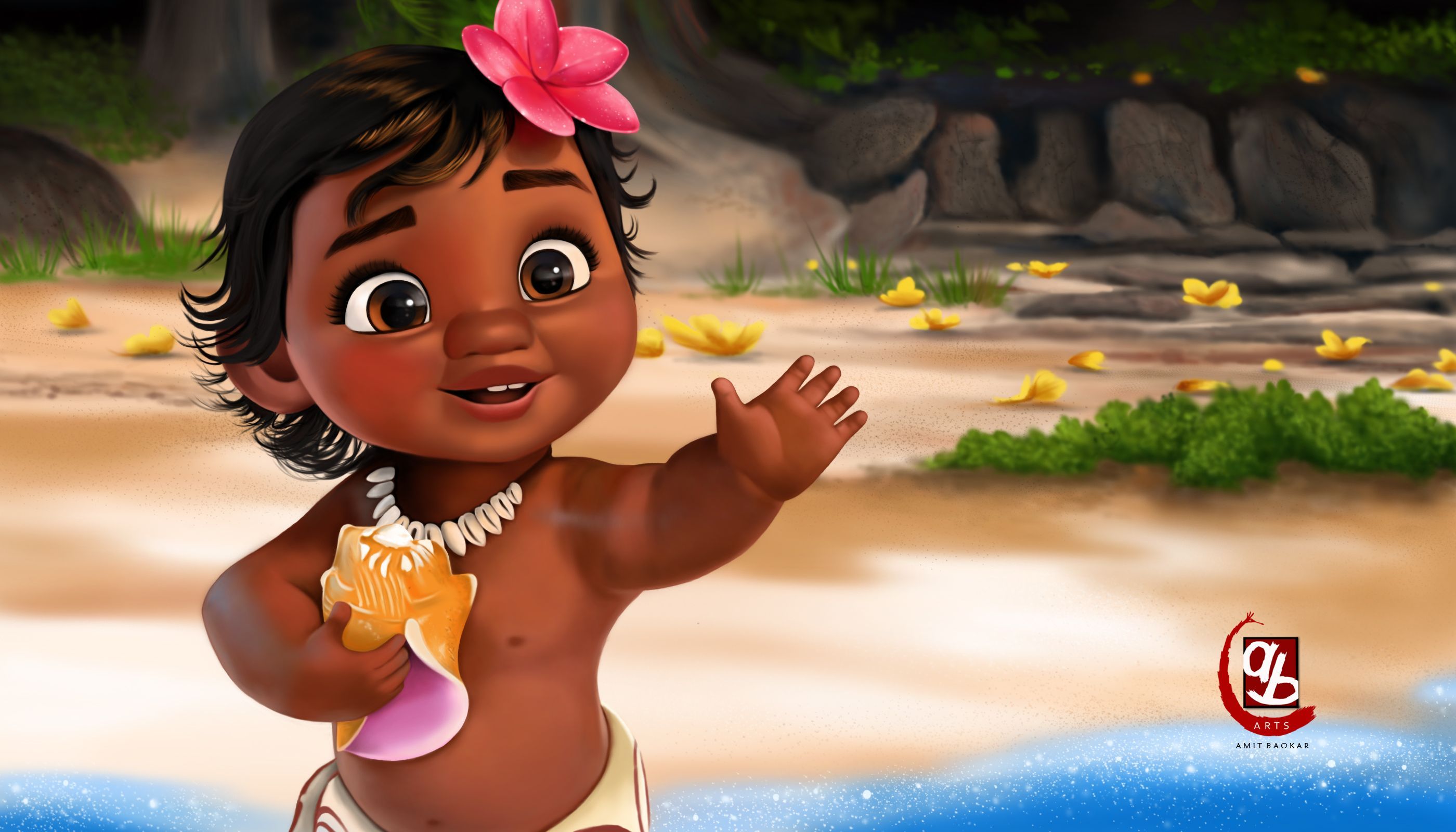 Cute Baby Moana Wallpapers