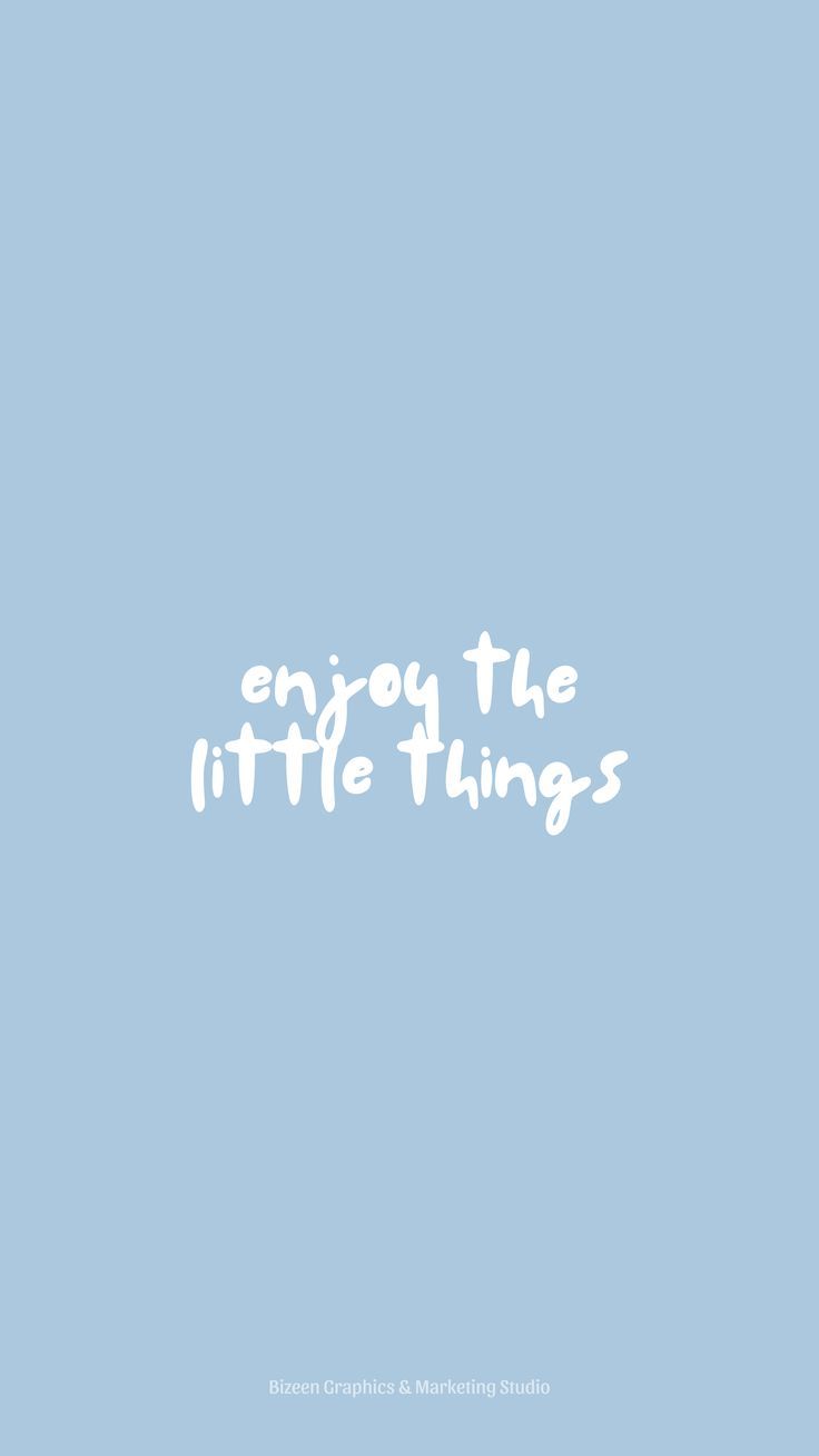 Cute Blue Aesthetic QuoteWallpapers