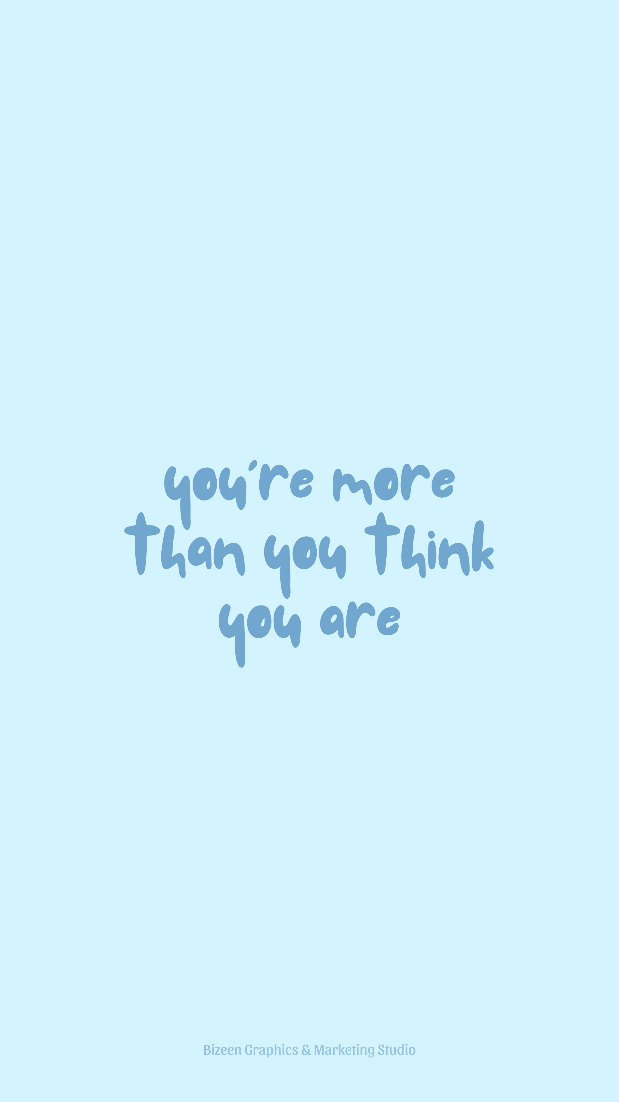 Cute Blue Aesthetic QuoteWallpapers