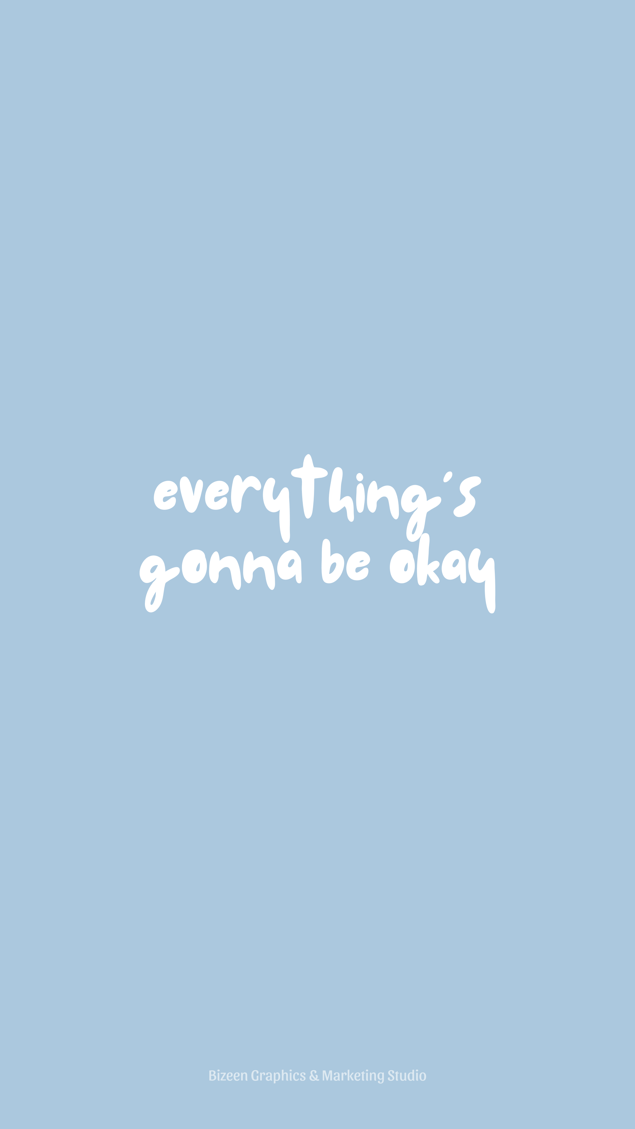 Cute Blue Aesthetic QuoteWallpapers