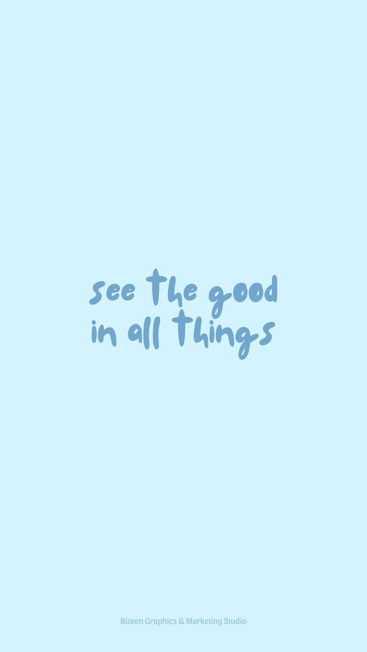 Cute Blue Aesthetic QuoteWallpapers