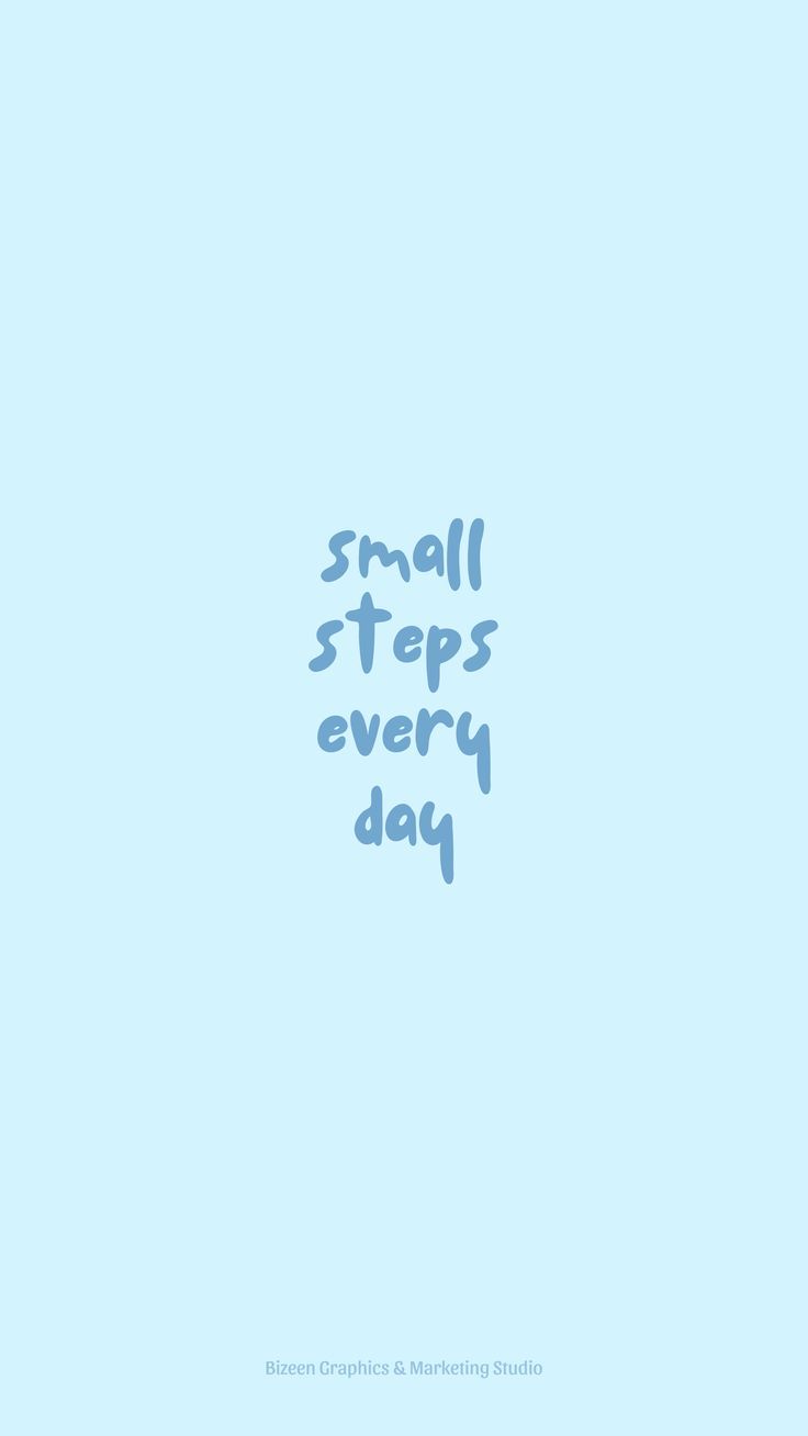 Cute Blue Aesthetic QuoteWallpapers