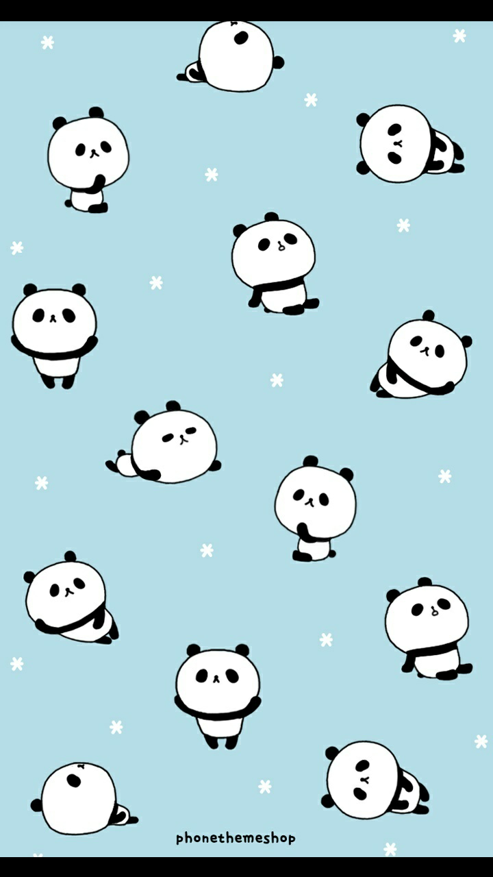 Cute Blue Panda Wallpapers