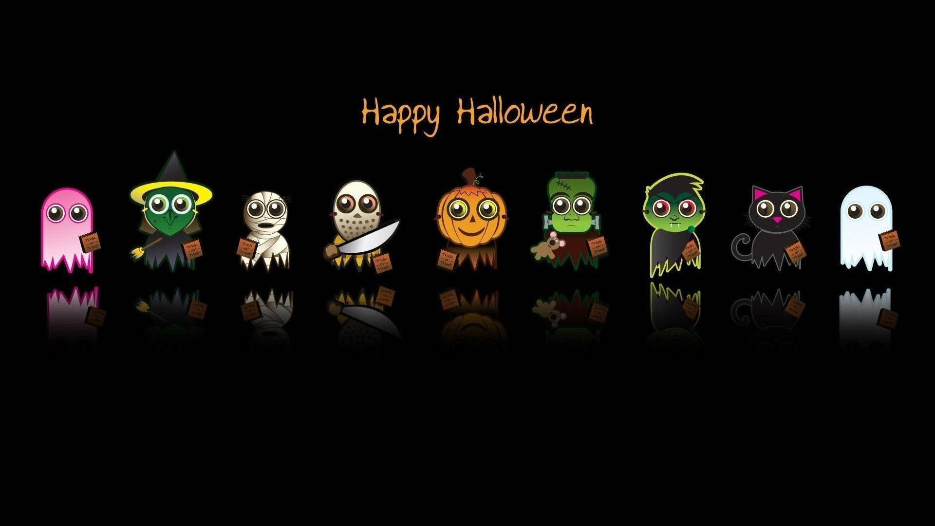 Cute Cartoon Happy Halloween Wallpapers