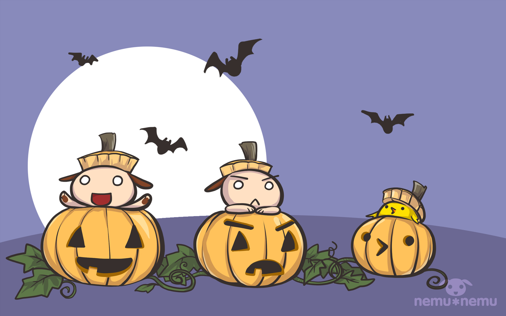 Cute Cartoon Happy Halloween Wallpapers