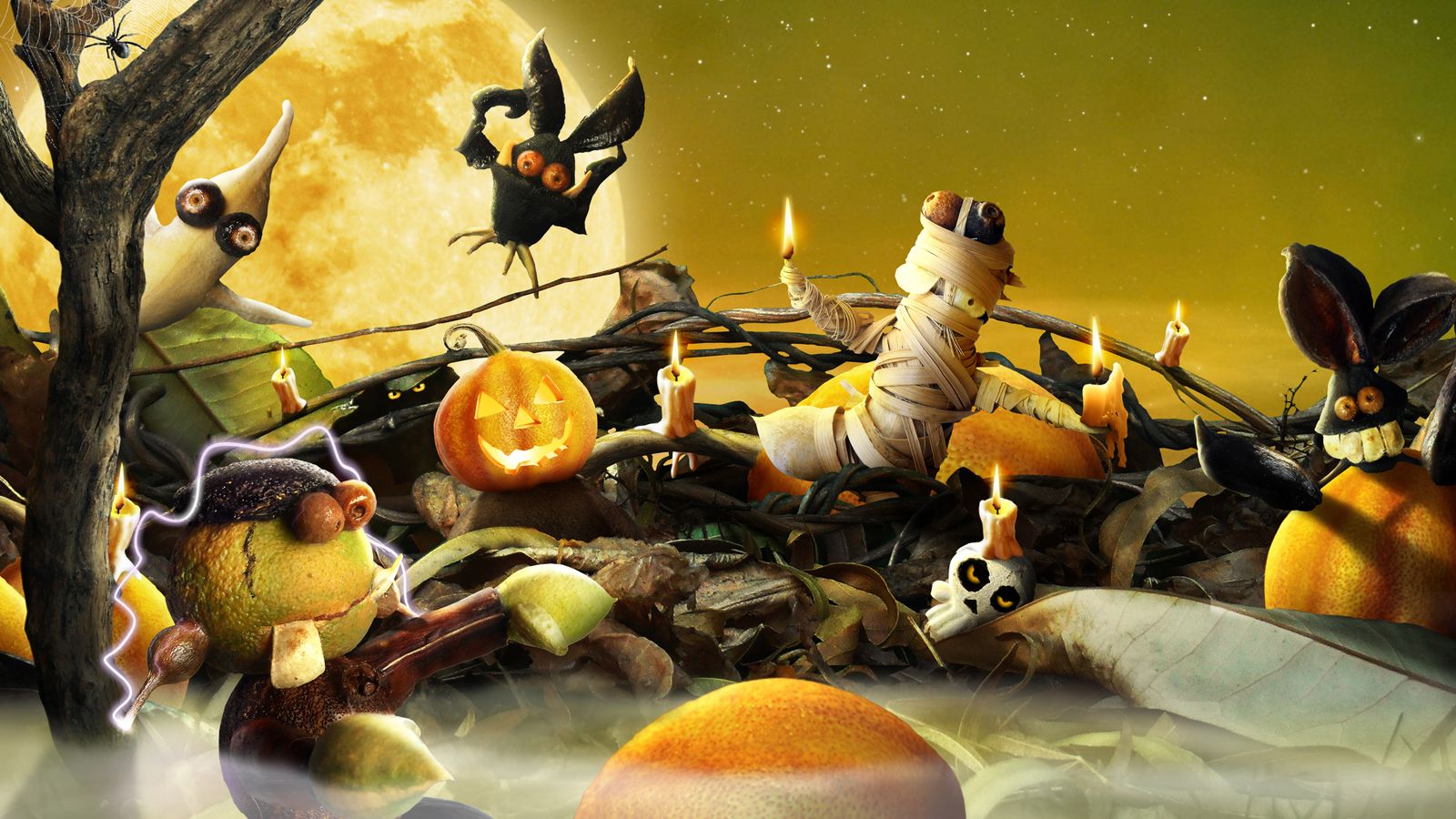 Cute Cartoon Happy Halloween Wallpapers