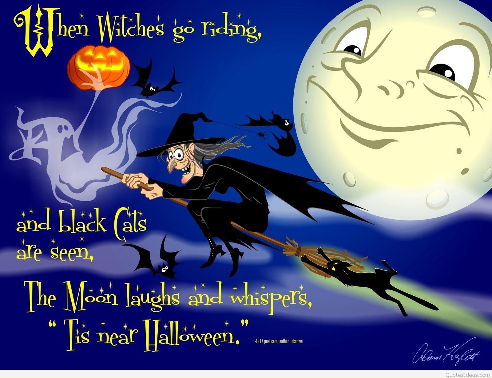 Cute Cartoon Happy Halloween Wallpapers