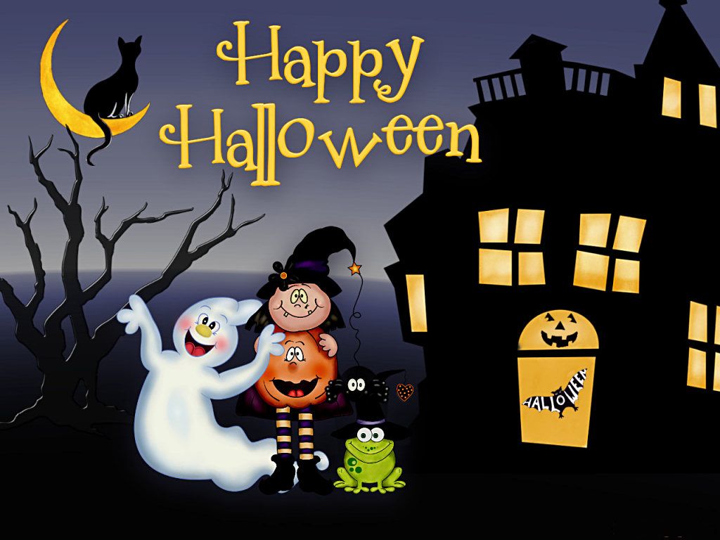 Cute Cartoon Happy Halloween Wallpapers