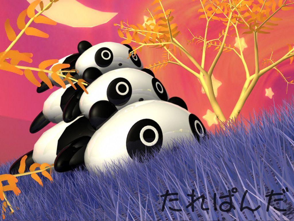 Cute Cartoon Panda Wallpapers