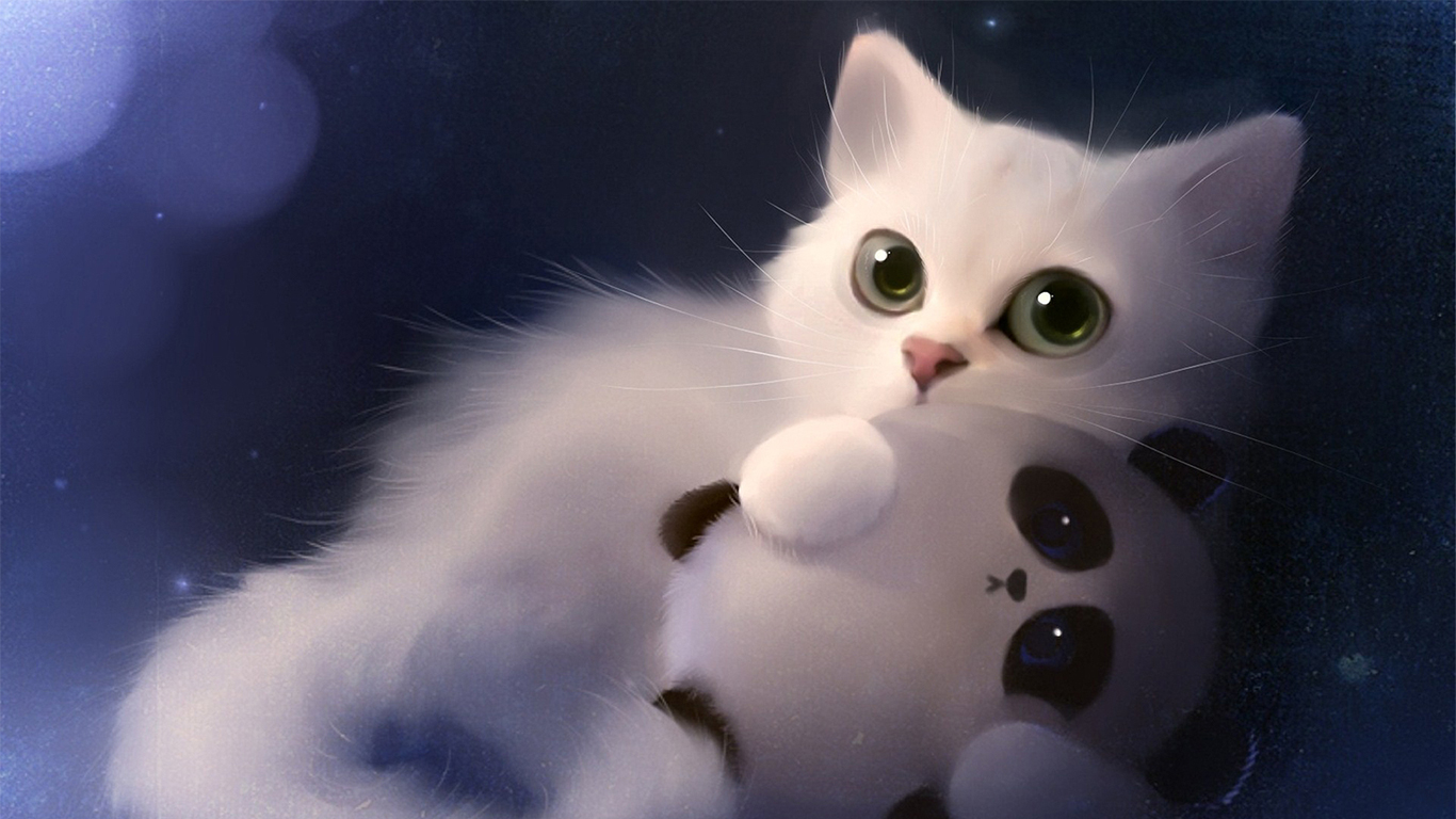 Cute Cat Drawings Wallpapers