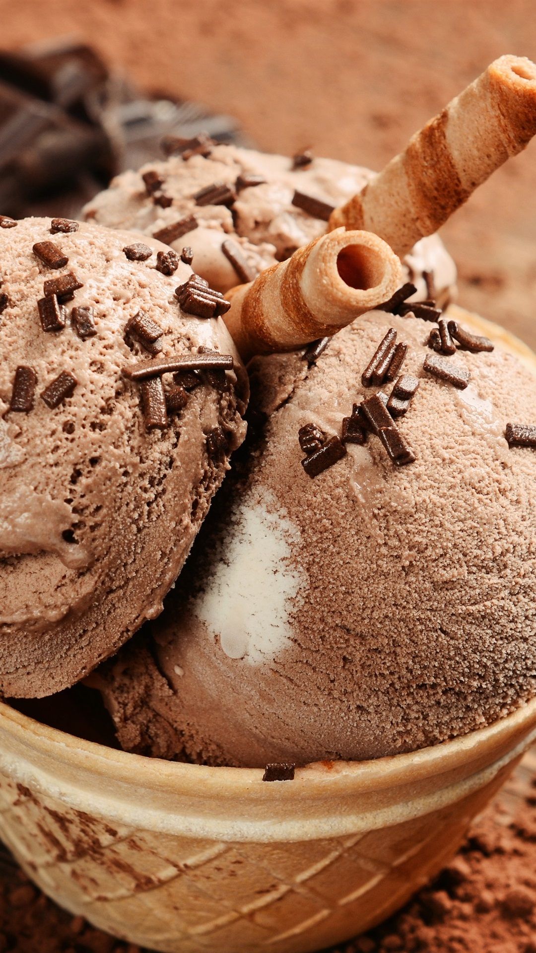 Cute Chocolate Ice Cream Wallpapers