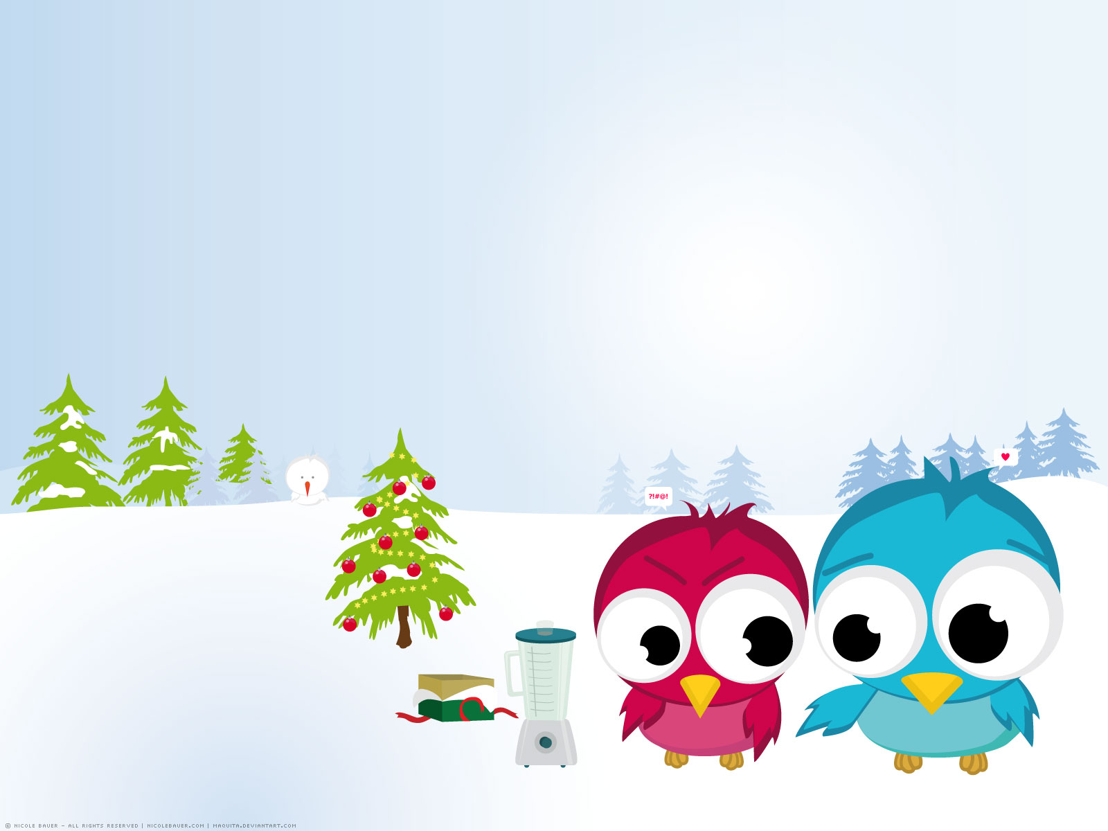 Cute Christmas Computer Wallpapers