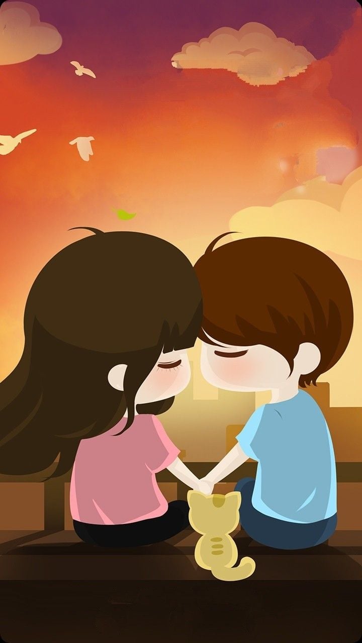 Cute Couple Cartoon Wallpapers