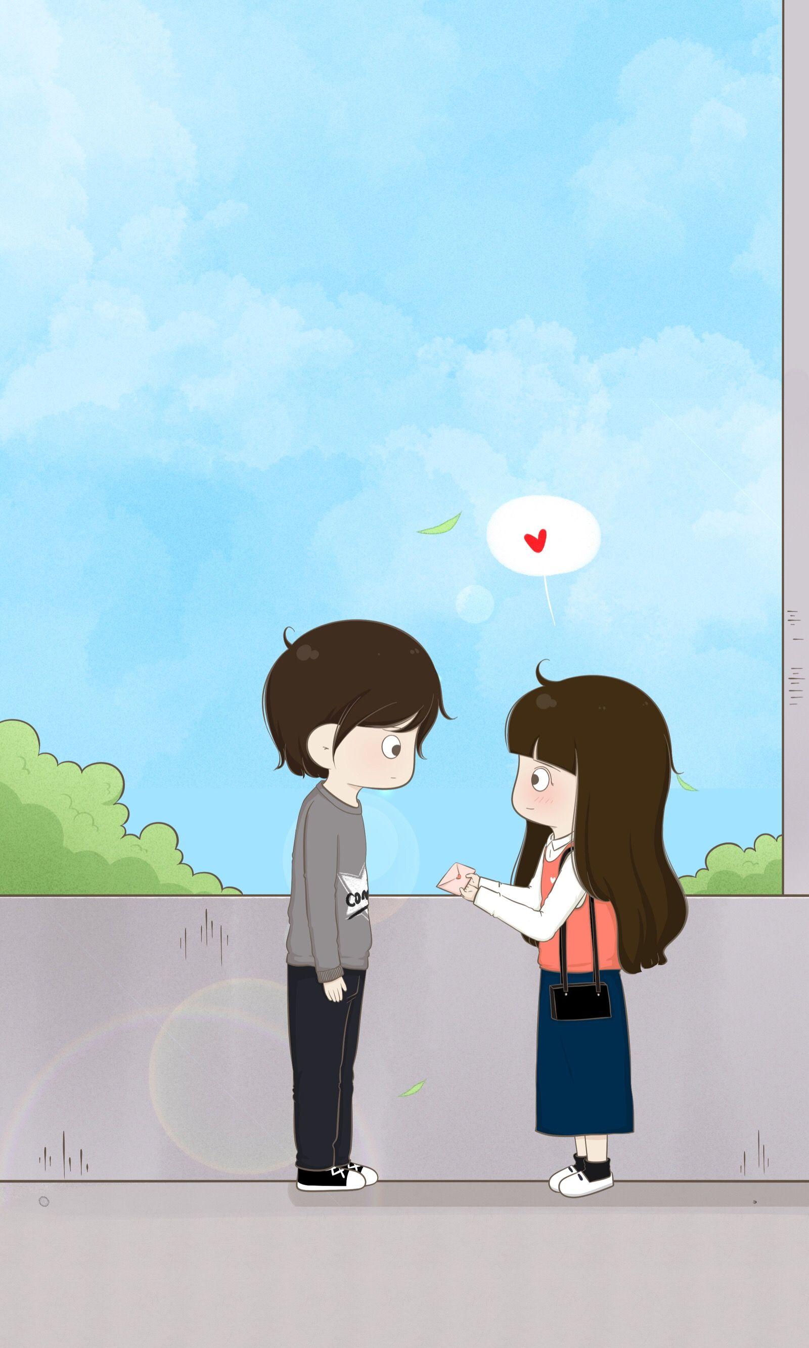 Cute Couples Cartoon Wallpapers