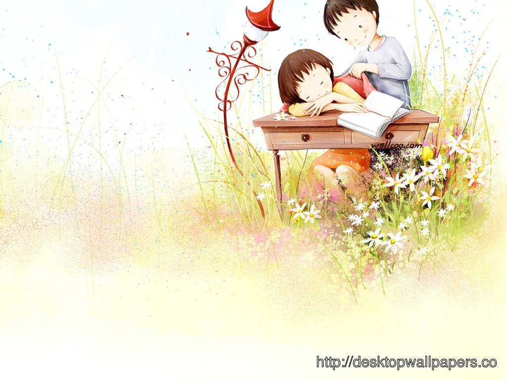 Cute Couples Cartoon Wallpapers