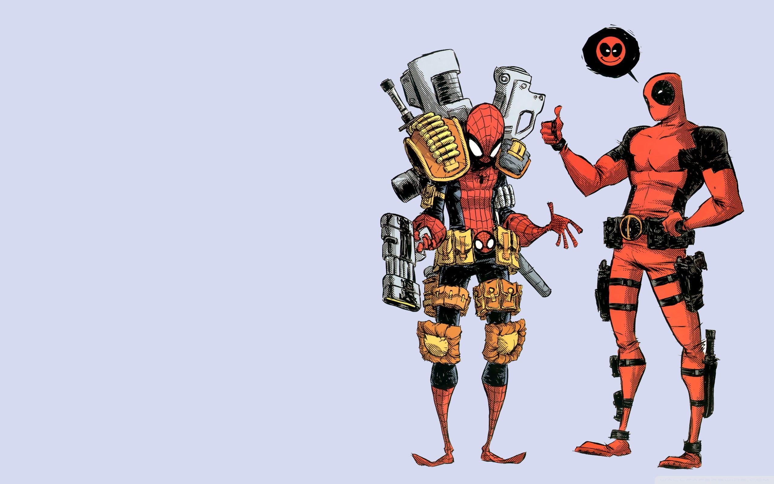 Cute Deadpool And Spider Man Wallpapers