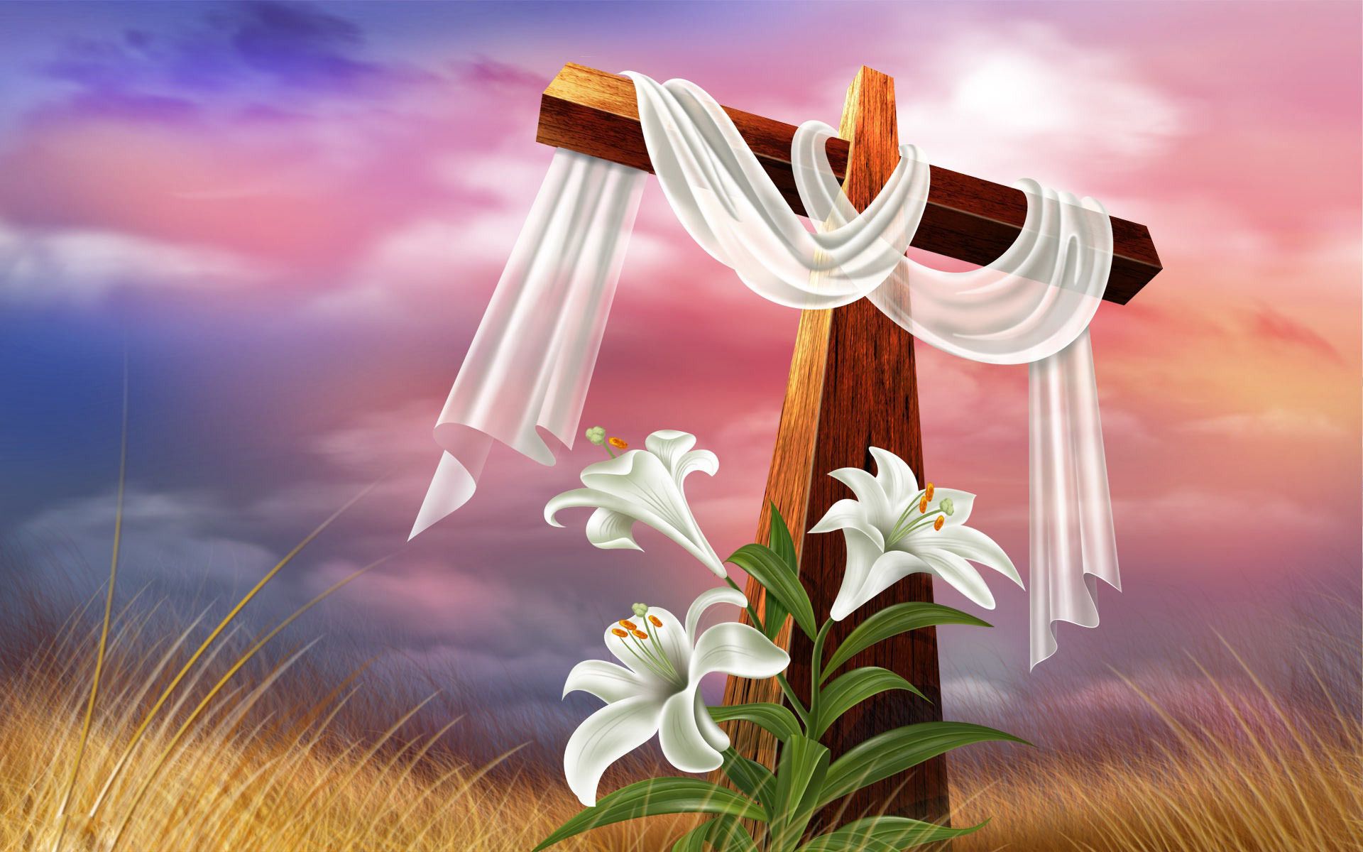 Cute Easter CrossWallpapers