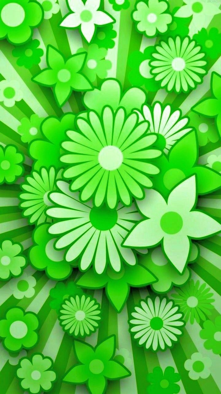 Cute Floral Green Wallpapers