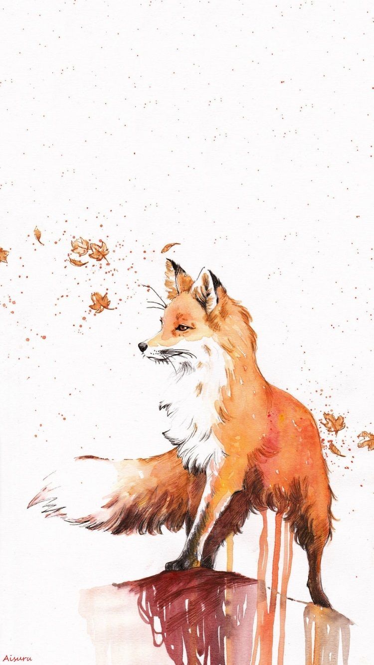 Cute Fox Drawing Wallpapers