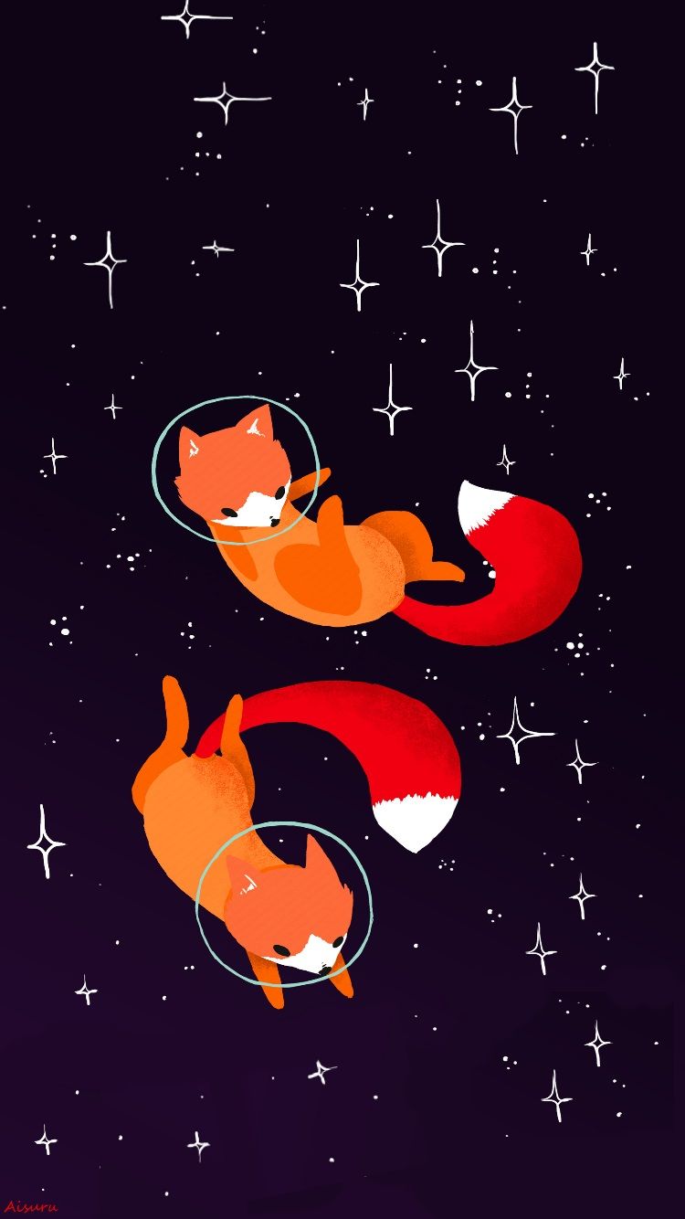 Cute Fox Drawing Wallpapers