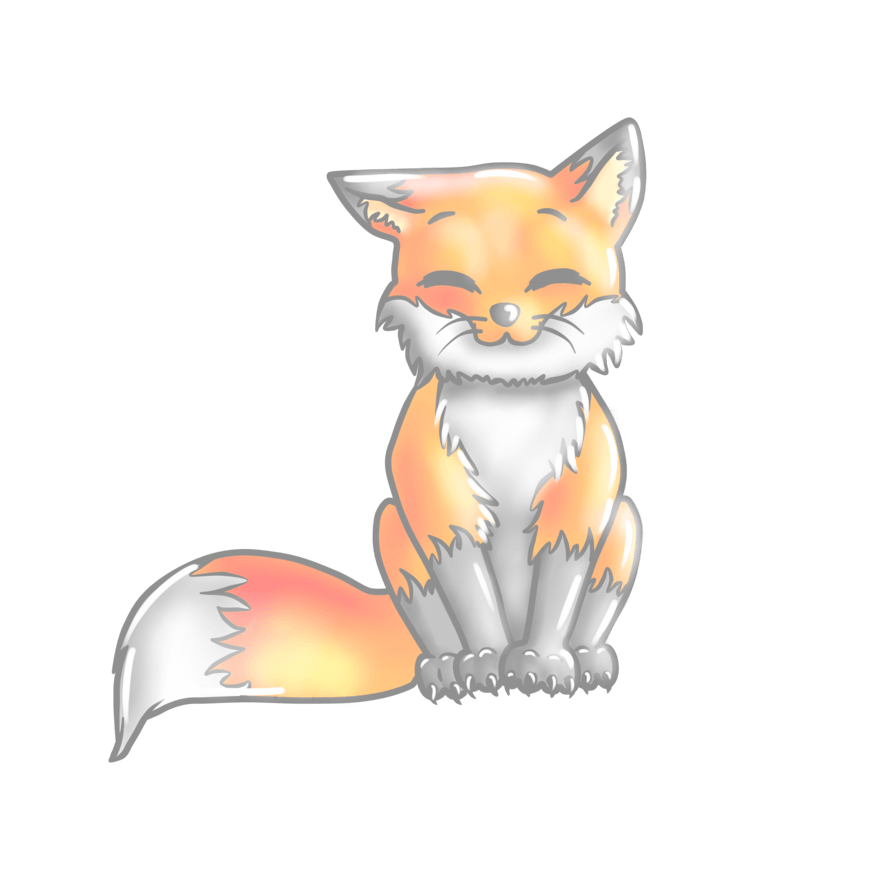 Cute Fox Drawing Wallpapers
