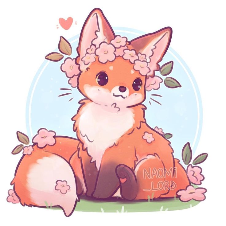 Cute Fox Drawing Wallpapers