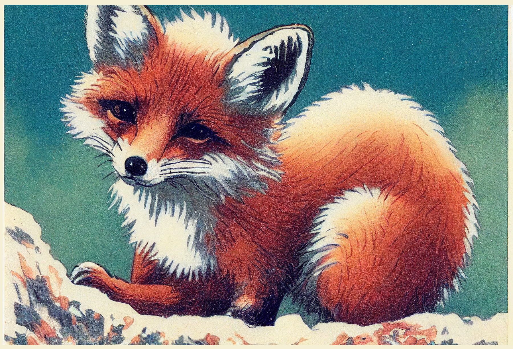 Cute Fox Drawing Wallpapers
