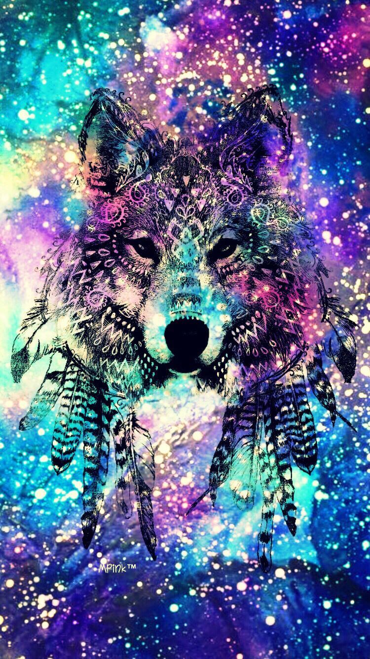 Cute Galaxy Wolf Wallpapers