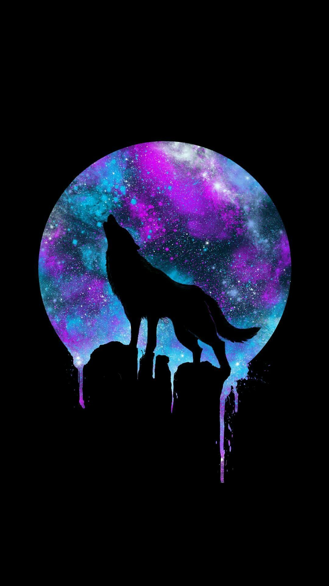 Cute Galaxy Wolf Wallpapers