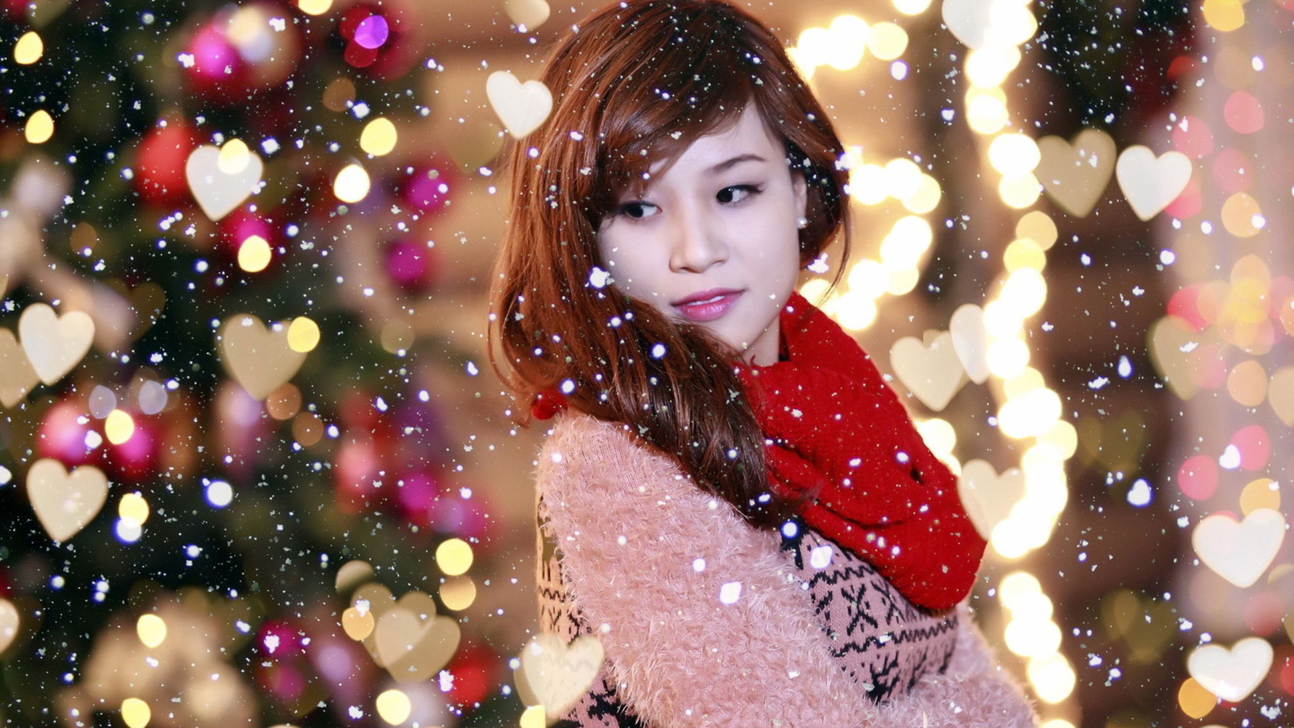 Cute Girls ChristmasWallpapers