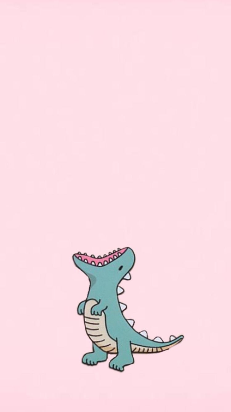 Cute Green Dinosaur Wallpapers