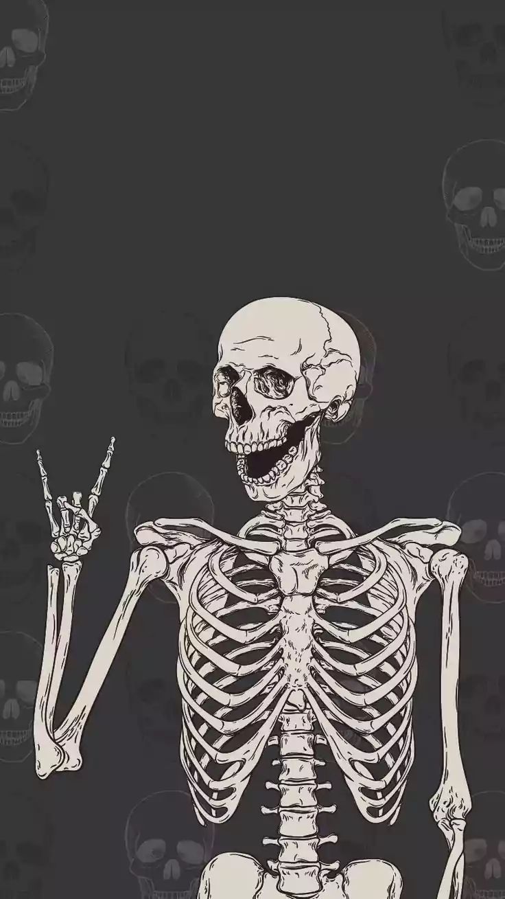 Cute Halloween Skeleton Wallpapers