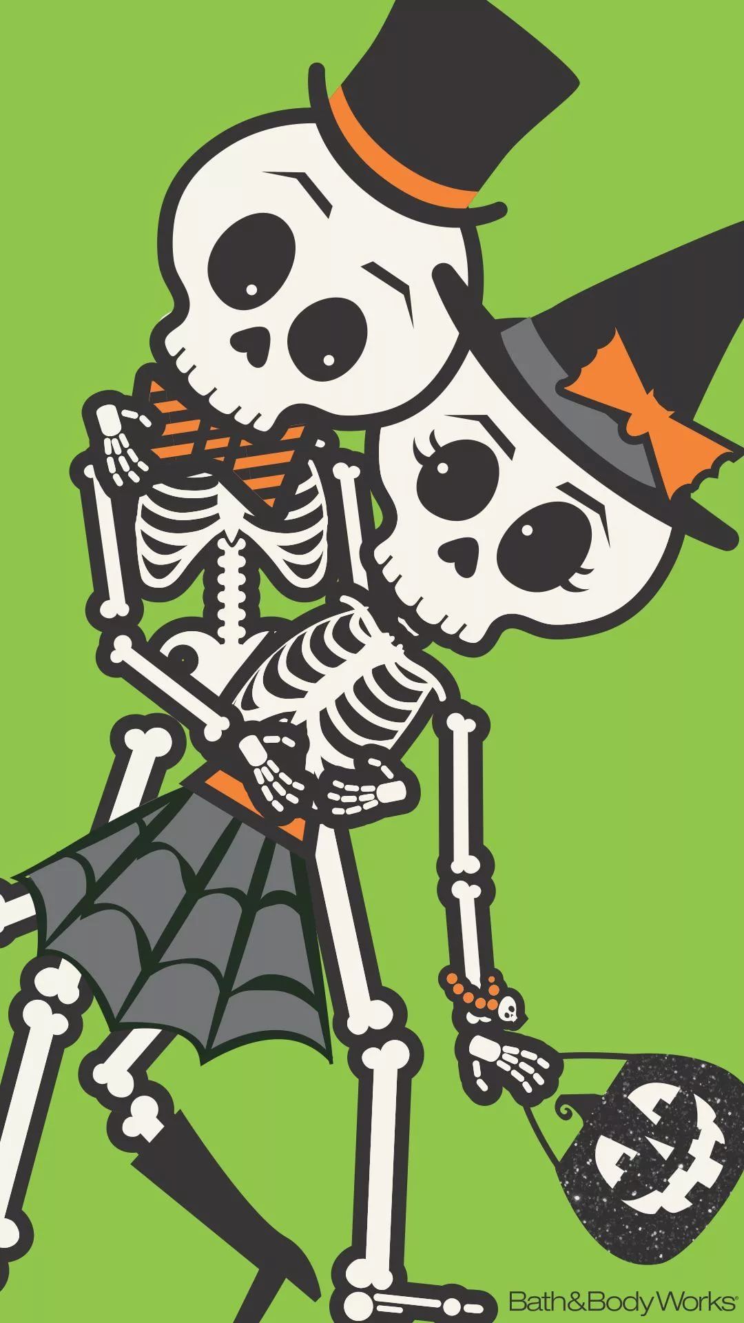 Cute Halloween Skeleton Wallpapers