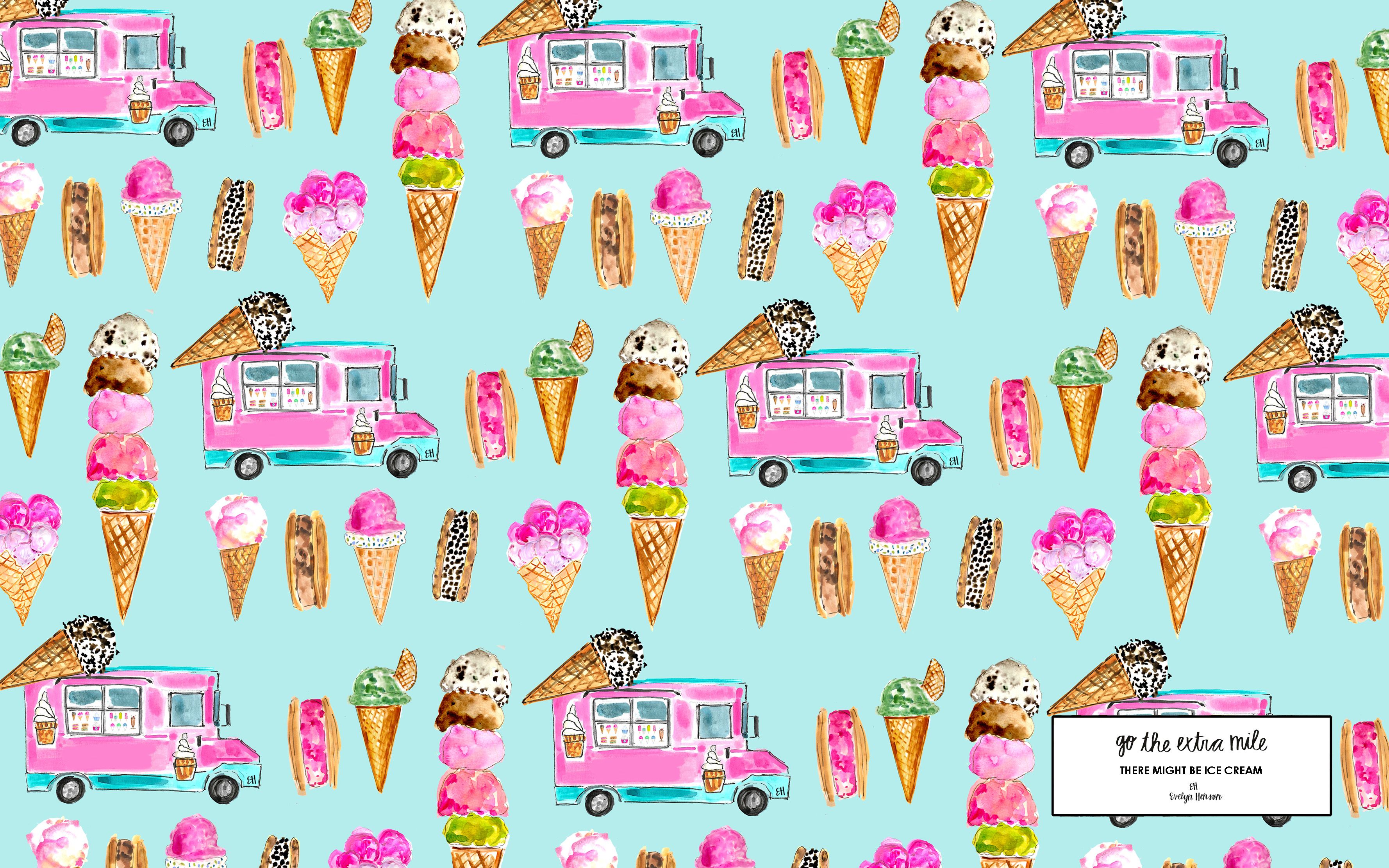 Cute Ice Cream Desktop Wallpapers