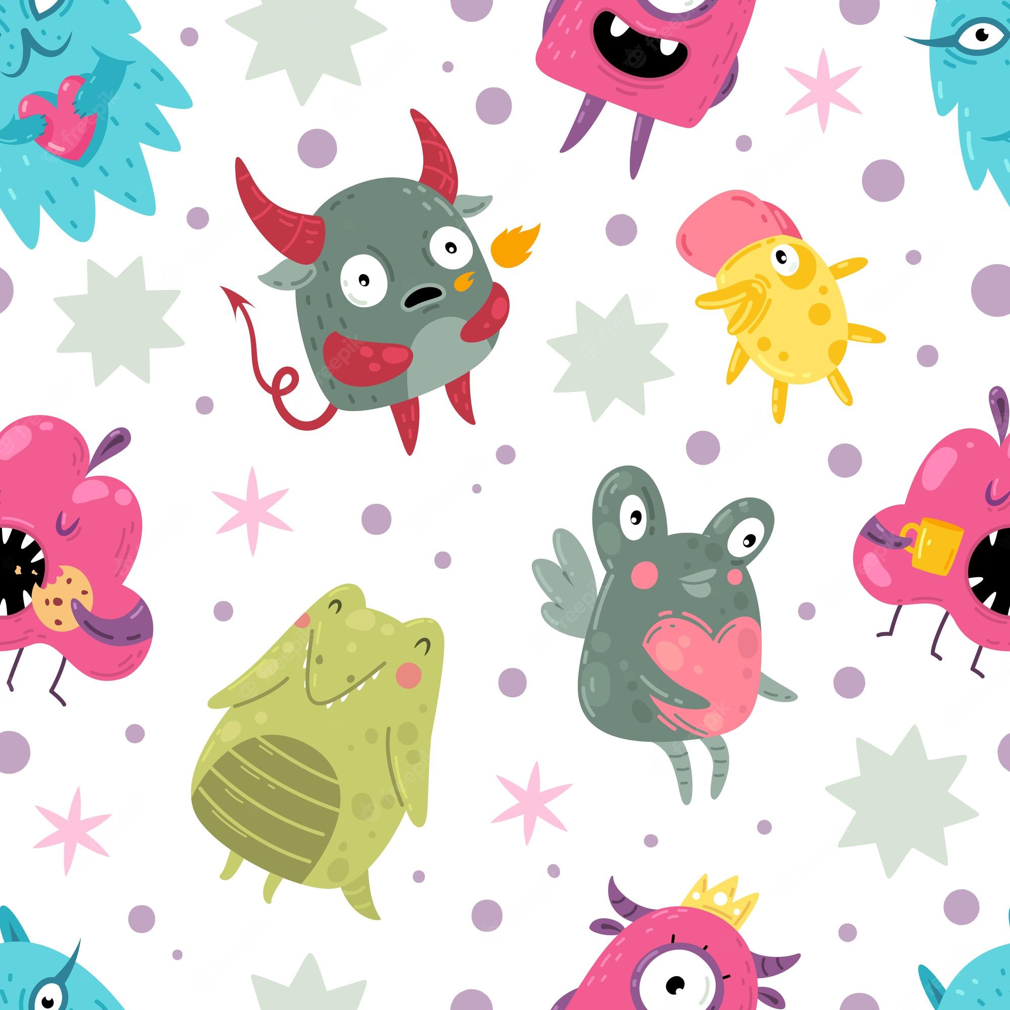 Cute Monster Face Wallpapers