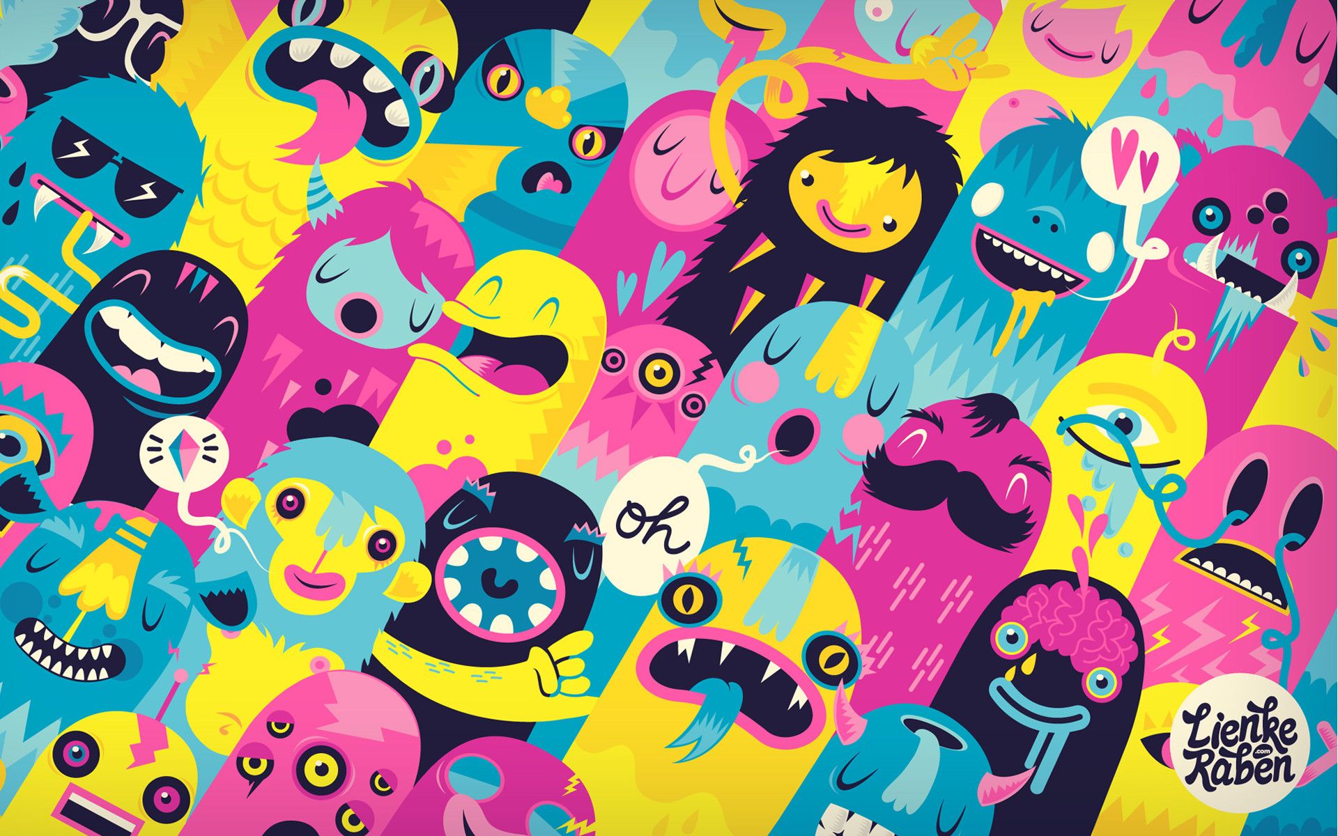 Cute Monster Face Wallpapers