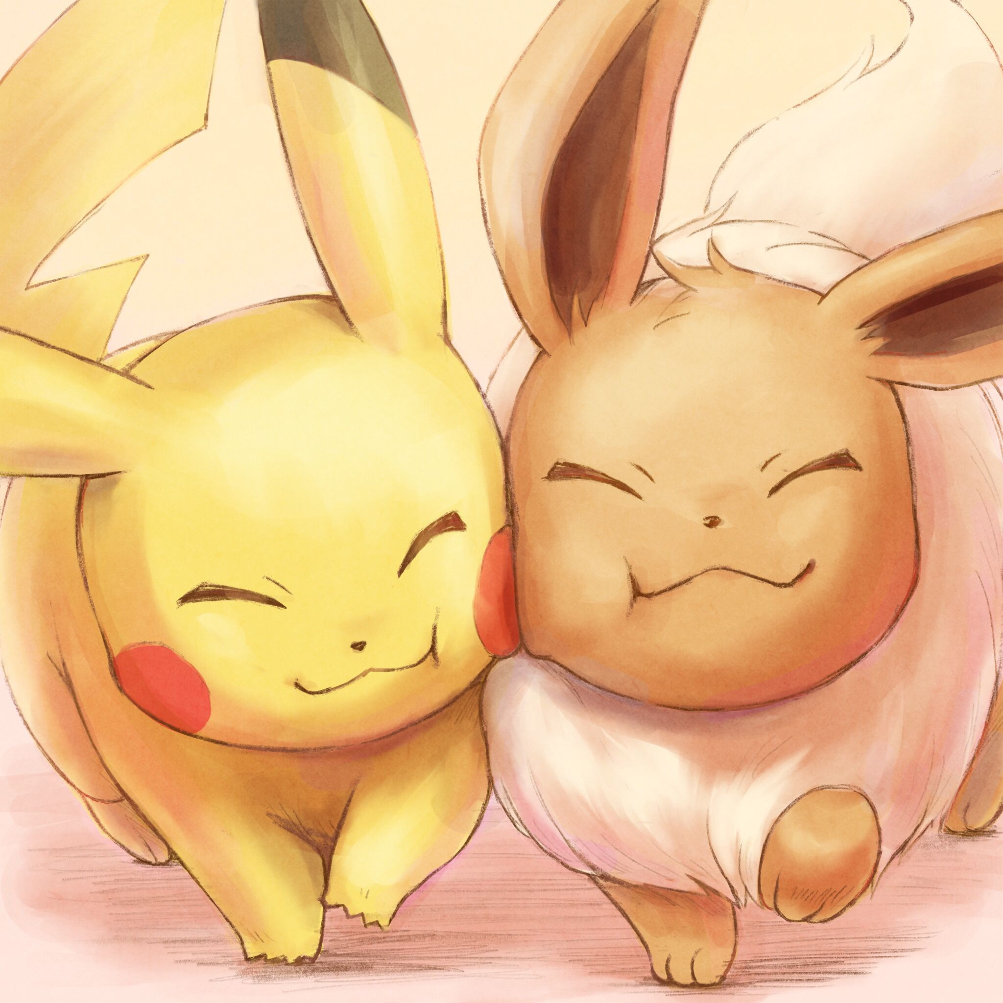 Cute Pikachu And Eevee Wallpapers