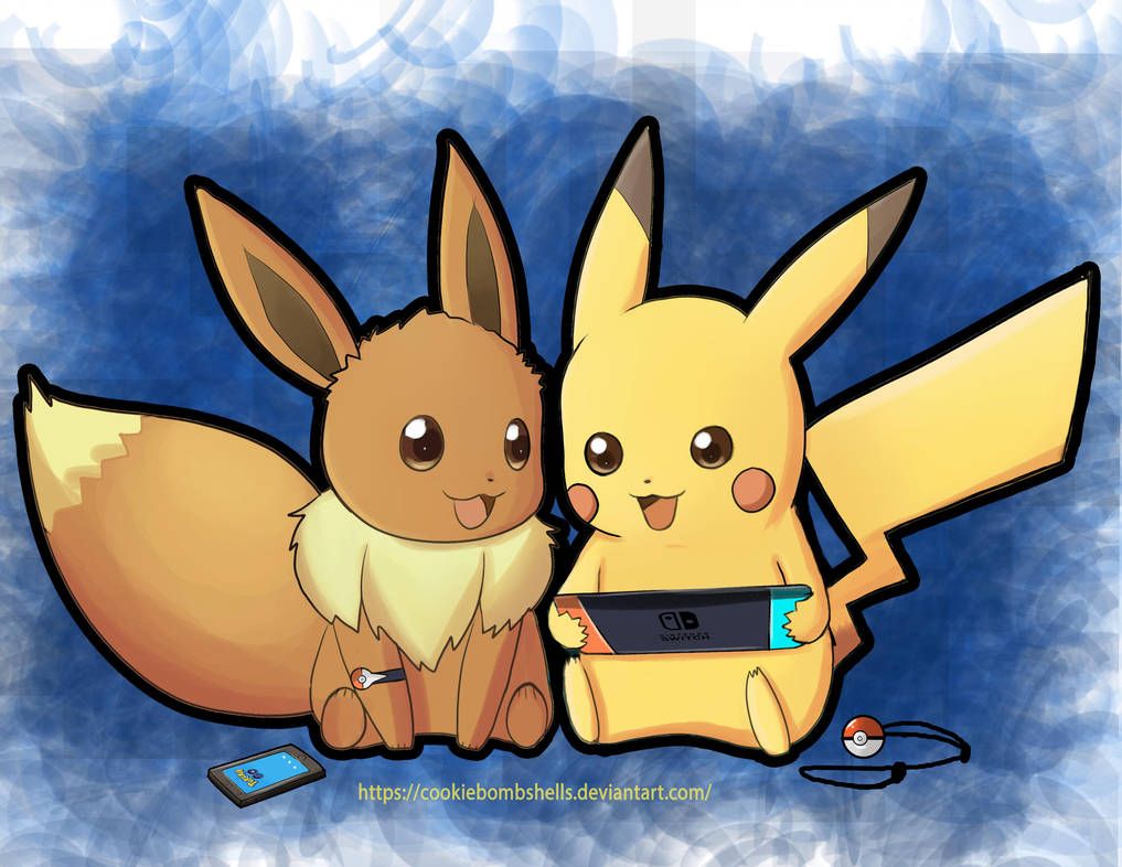 Cute Pikachu And Eevee Wallpapers