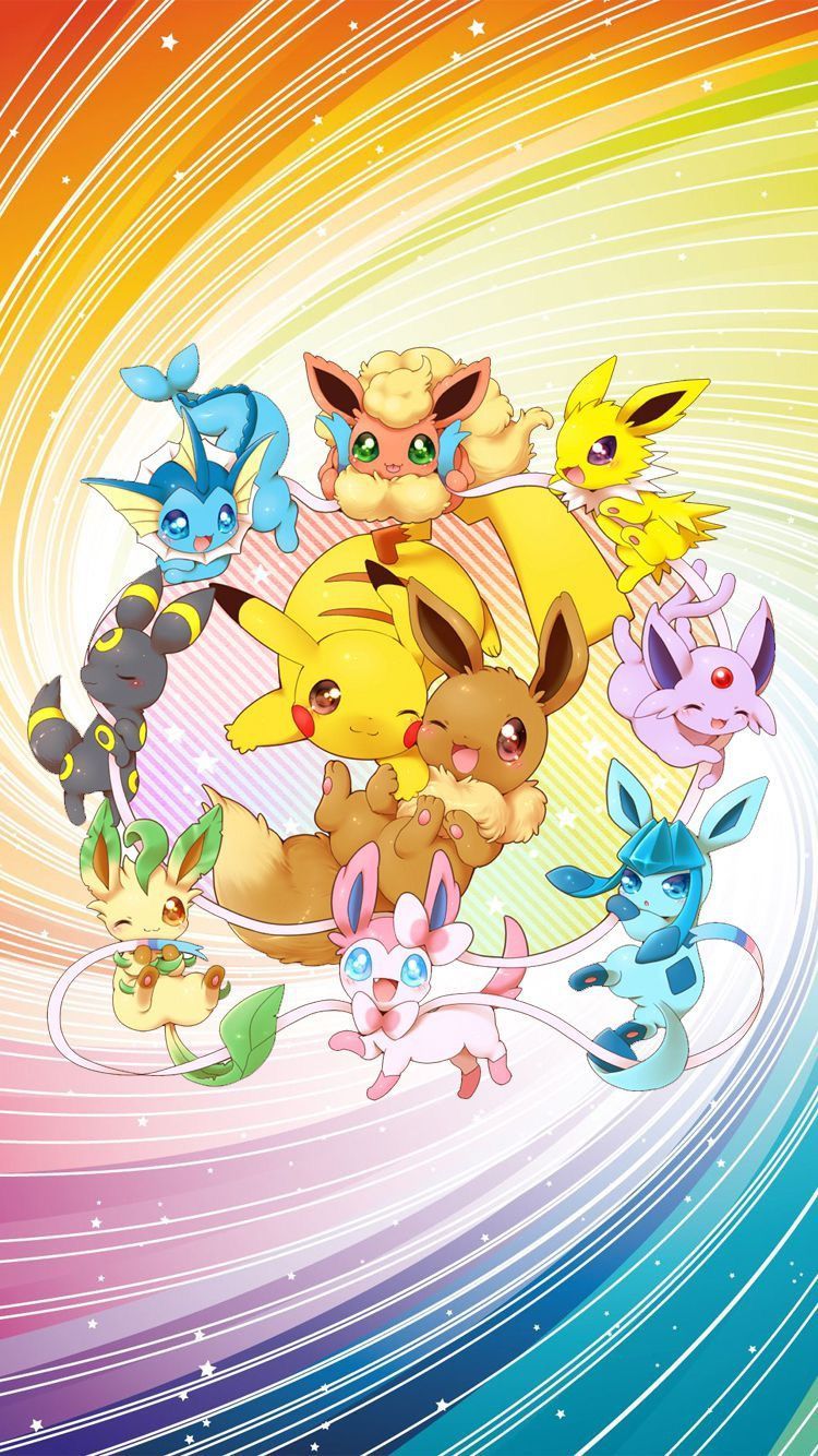 Cute Pikachu And Eevee Wallpapers