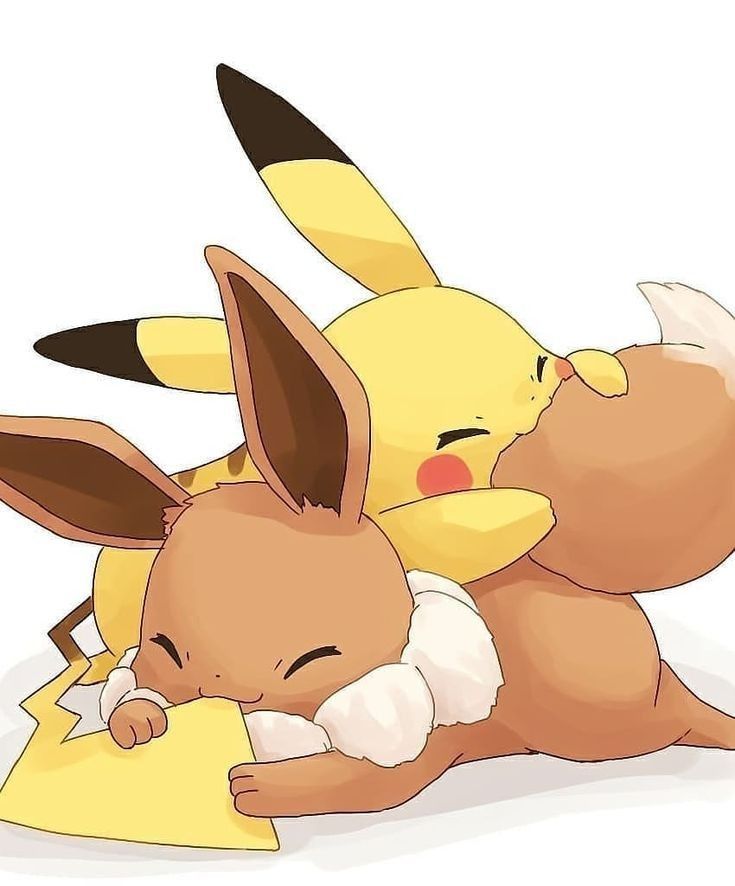 Cute Pikachu And Eevee Wallpapers