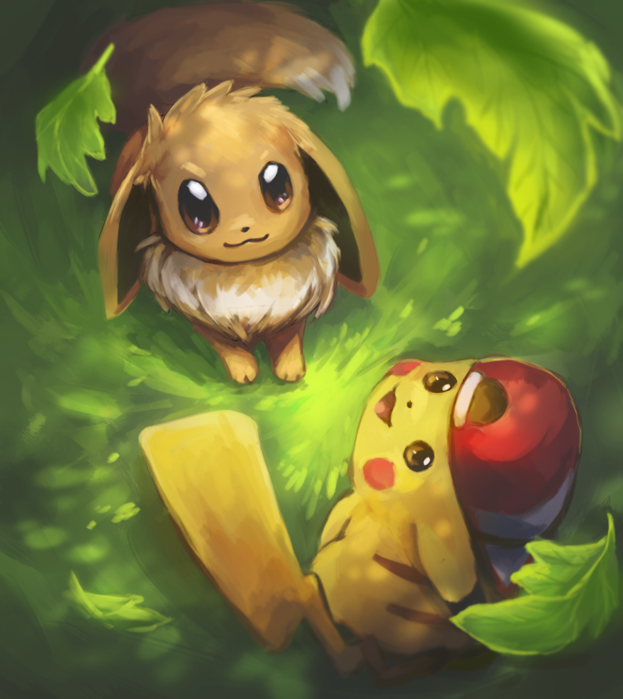 Cute Pikachu And Eevee Wallpapers