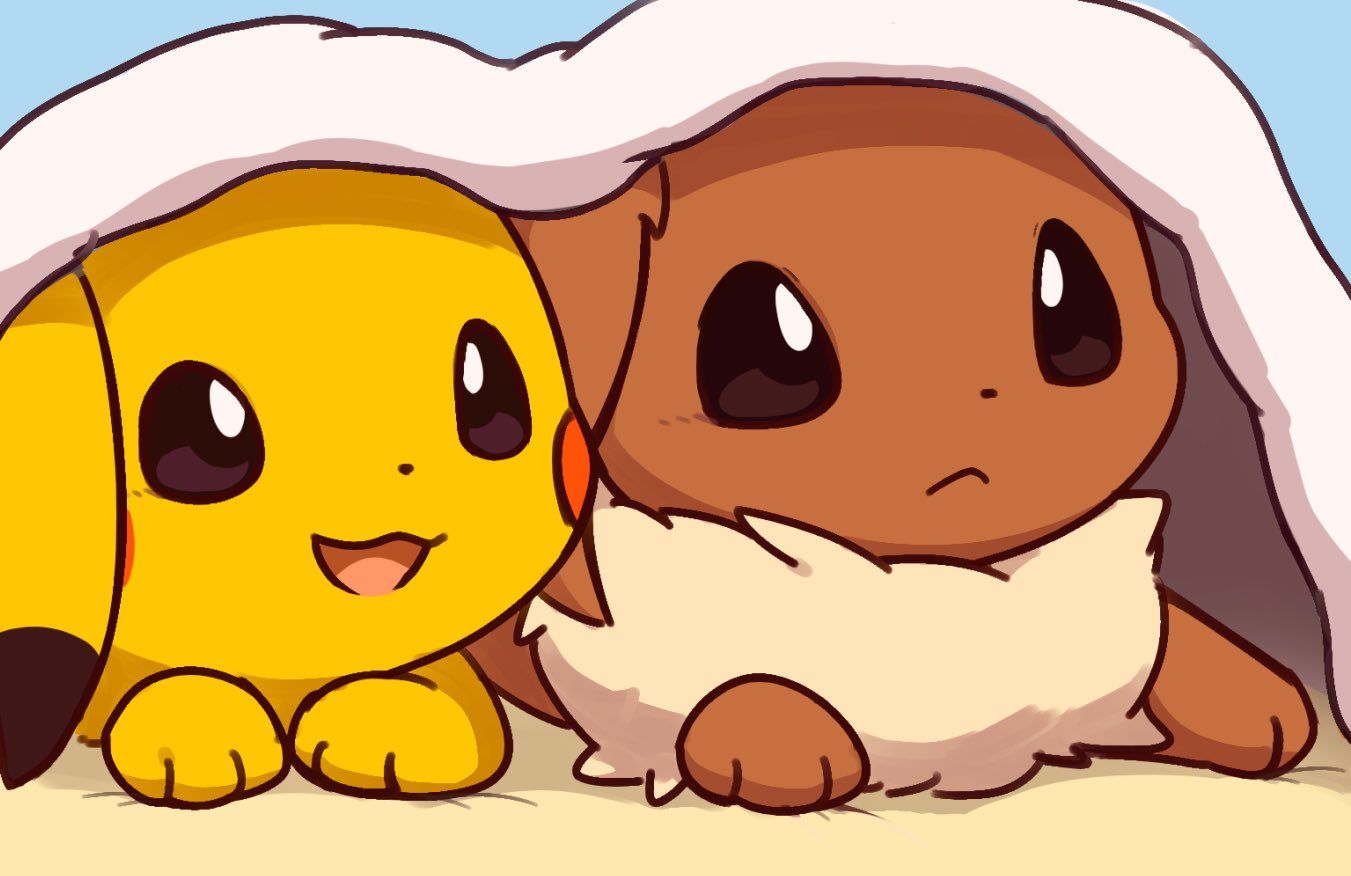 Cute Pikachu And Eevee Wallpapers