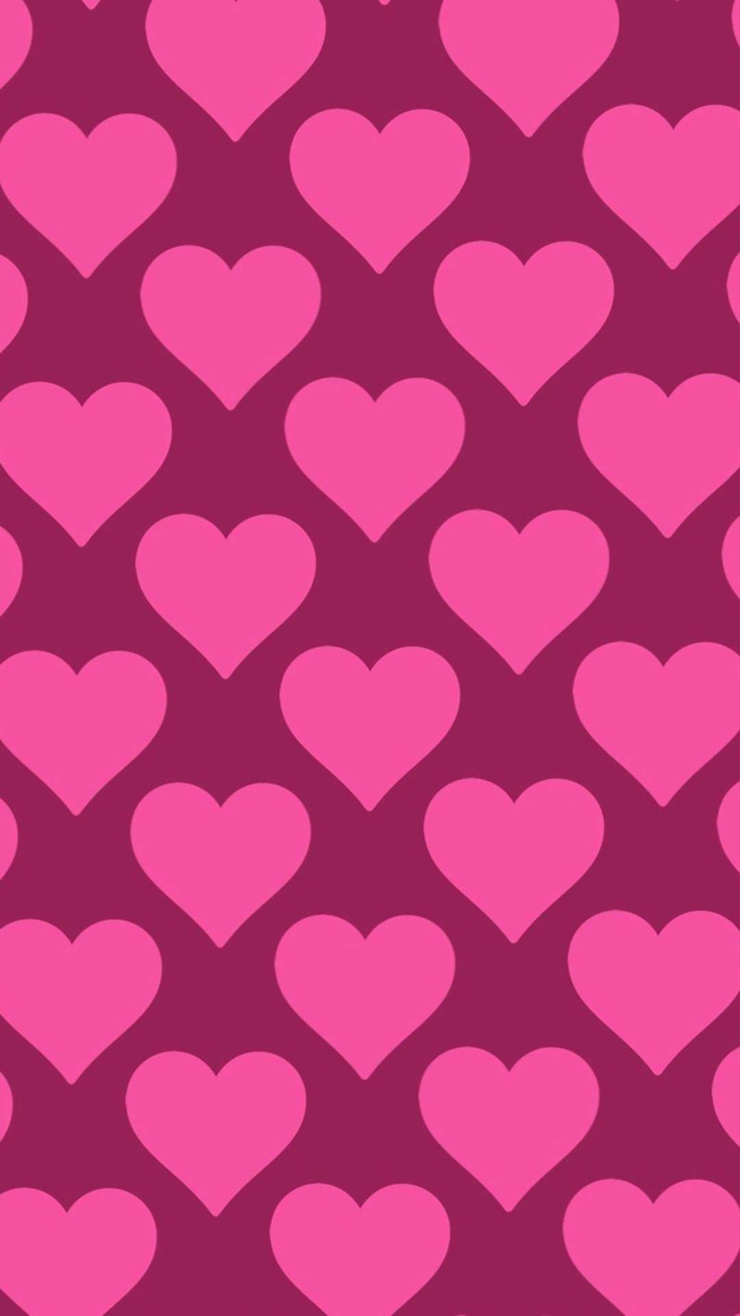 Cute Pink Heart Iphone Wallpapers