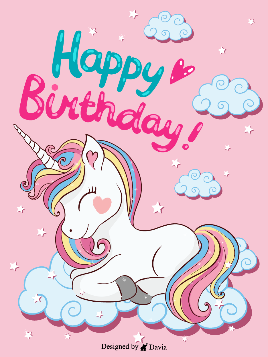 Cute Unicorn Birthday Wallpapers