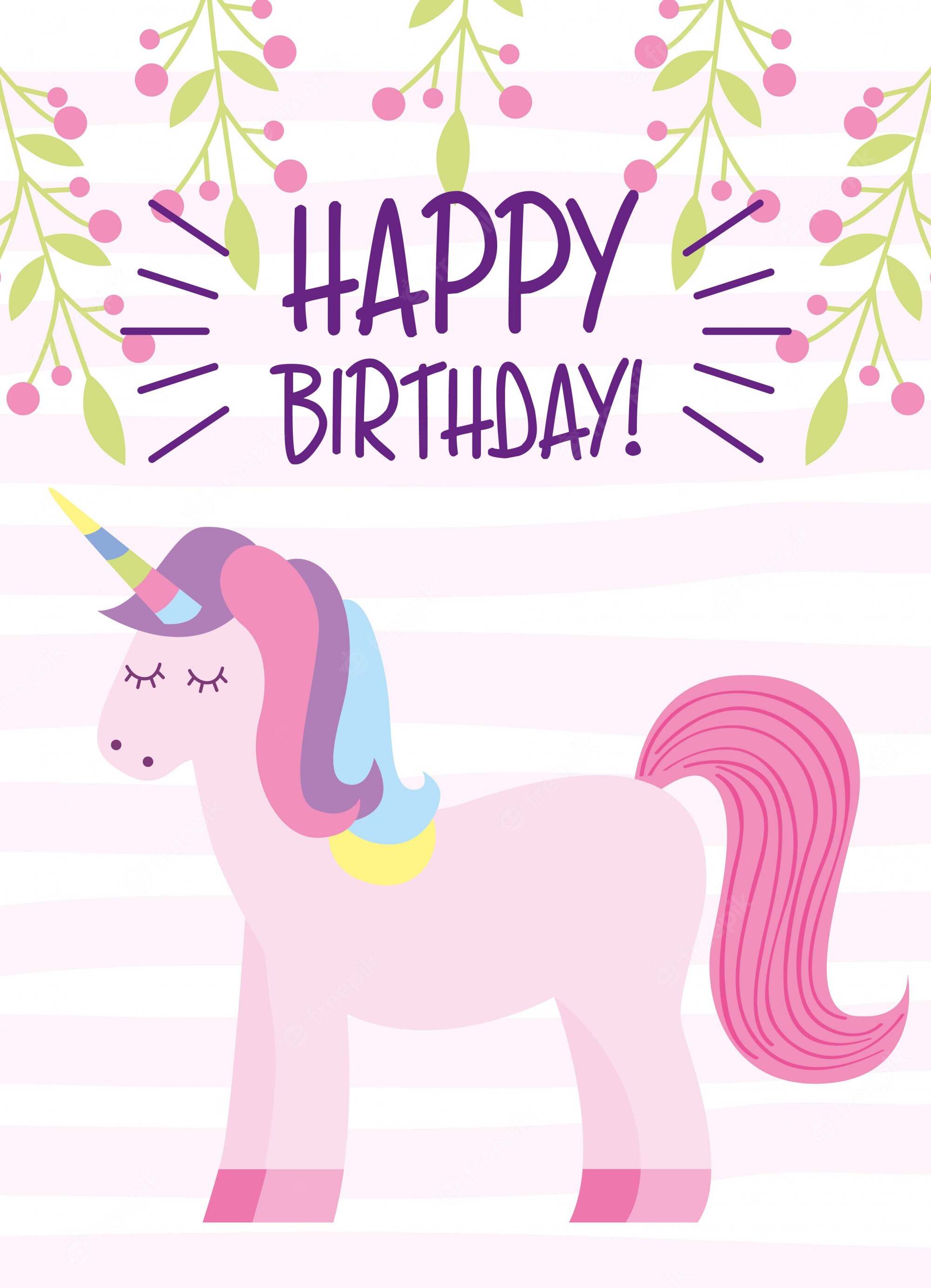 Cute Unicorn Birthday Wallpapers