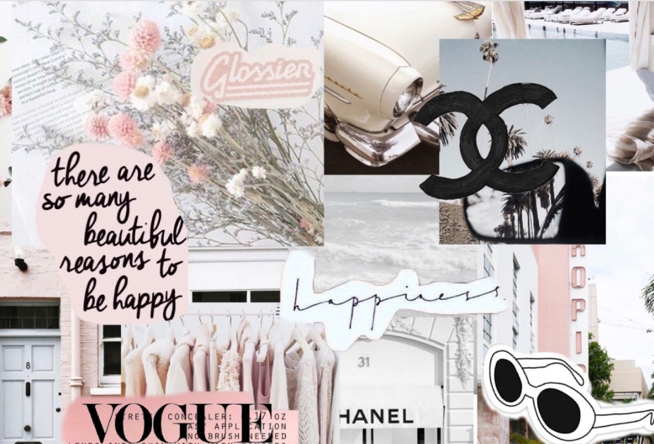 Cute White Aesthetic Tumblr Laptop Wallpapers