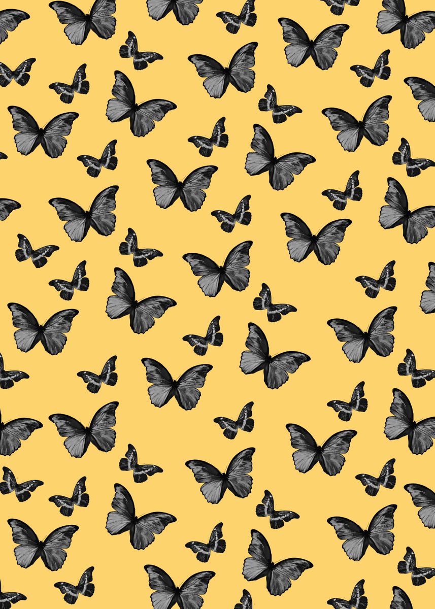 Cute Yellow Butterflies Wallpapers