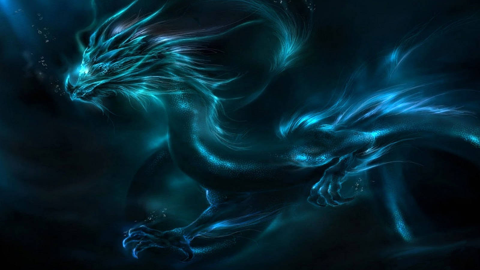 Cool Blue Dragon Wallpapers